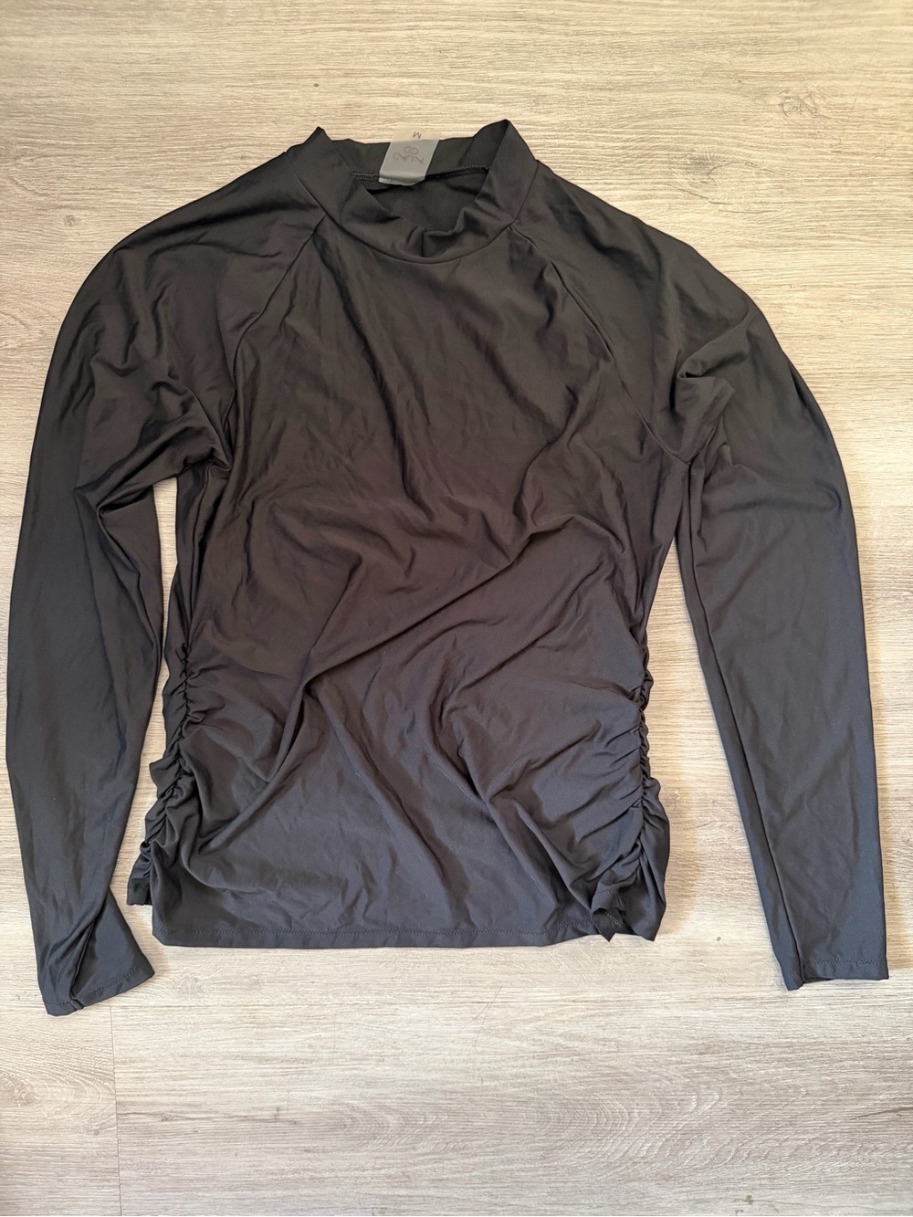 & Other Stories Black Long-Sleeve Men's Rash Guard Swim Top